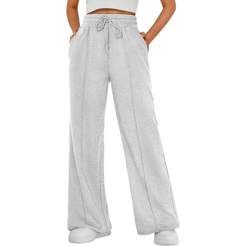 Womens Wide Leg Sweatpants Baggy Lounge Travel Pants Fall Fashion Outfits 2025 W